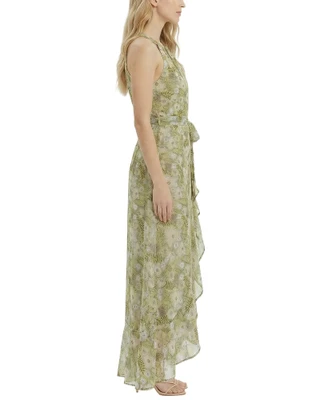 Thumbnail 2: Ny Collection Petite Chiffon Grecian Halter Neckline Maxi Dress 