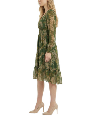 Thumbnail 2: Ny Collection Petite Chiffon Smocked Waist Tiered Dress 