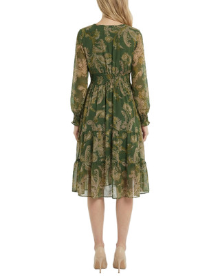 Thumbnail 3: Ny Collection Petite Chiffon Smocked Waist Tiered Dress 