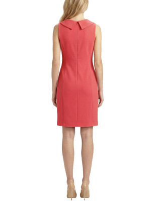 Thumbnail 2: Ny Collection Women's Solid Wide Shawl Collar Sleeveless Dress 