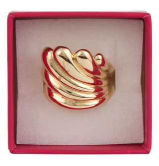 Thumbnail 1: ADINA EDEN Adjustable Boxed Swirl Ring 