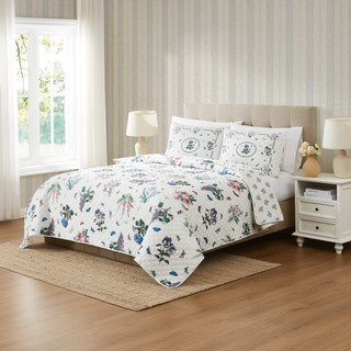 Thumbnail 2: PORTMEIRION Botanic Garden Reversible Quilt Set 
