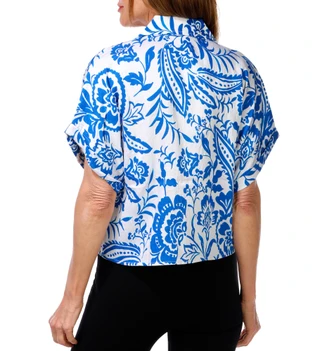 Thumbnail 2: MELLODAY Women's Floral Button Down Top  