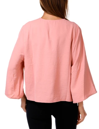 Thumbnail 2: Adrianna Papell Women's Solid Tie Front Top  