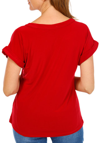 Thumbnail 2: Joie De Vivre Women's Solid Quarter Zip Top  