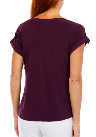 Thumbnail 2: Joie De Vivre Women's Solid Quarter Zip Top  