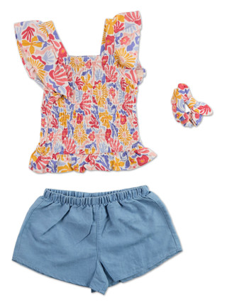 Thumbnail 1: Vince Camuto Girls 2 Pc Shorts Set  
