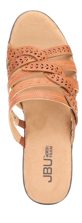 Thumbnail 5: JBU Women's Juna Multi Strap Wedge Sandals 