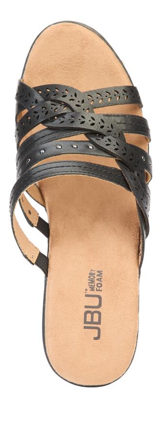 Thumbnail 4: JBU Women's Juna Multi Strap Wedge Sandals 