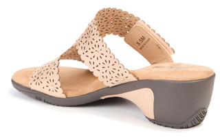 Thumbnail 3: JBU Women's Sanya Studded Perforated Wedge Sandals 