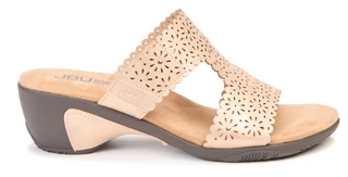 Thumbnail 5: JBU Women's Sanya Studded Perforated Wedge Sandals 