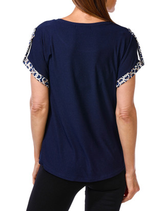 Thumbnail 2: Vintage Rose Women's Cuff Sleeve Top  