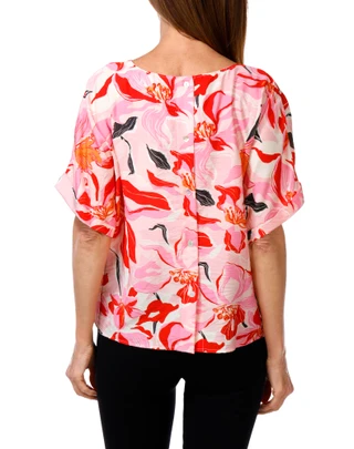 Thumbnail 2: MELLODAY Women's Floral Print Blouse 