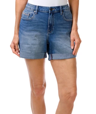 Thumbnail 1: Nautica Women's Cuffed Denim Shorts 