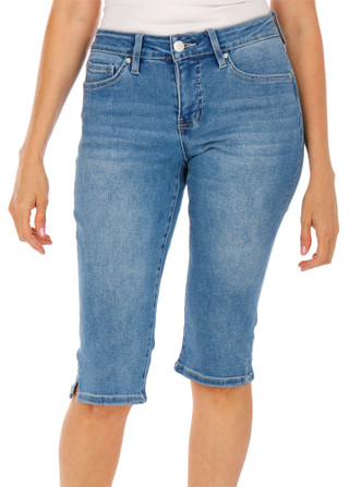 Thumbnail 2: Royalty For ME Women's Petite 5 Pocket Jean Capri 