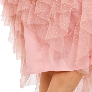 Thumbnail 2: WD NY Women's Tiered Mesh Ruffled Skirt 