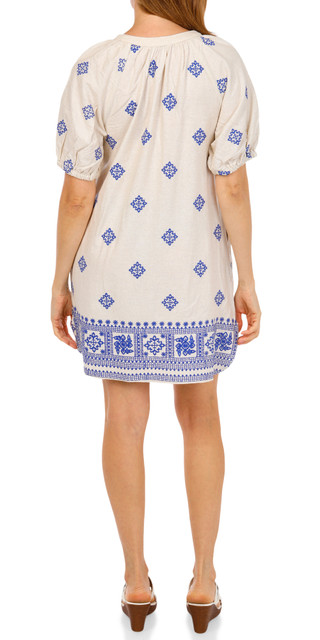 Thumbnail 2: FIGUEROA & FLOWER Women's Embroidered Peasant Dress  