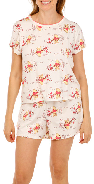 Thumbnail 1: Winnie The Pooh Women's 2 Pc Pajama Shorts Set  