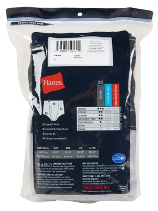 Thumbnail 2: Hanes Men's 4 Pk Tagless Cool Comfort Briefs  