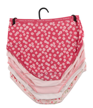 Thumbnail 2: Marilyn Monroe Women's Plus 5 Pk Print Brief Panties 