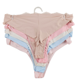 Thumbnail 2: Jessica Simpson Women's 5 Pk Lacey Thong Panties 