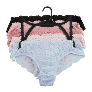 Thumbnail 1: Marilyn Monroe Women's 5 Pk Lace Cheeky Panties 