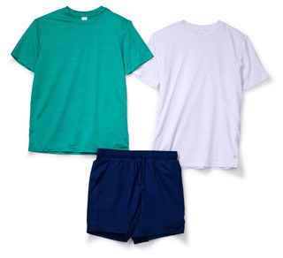 Thumbnail 1: 90 Degree Big Boys Active 3 Pc Shorts Set 