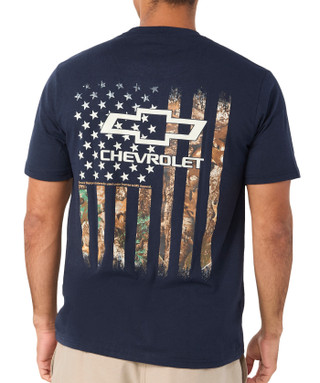 Thumbnail 2: CHEVY Men's Chevy Camo Flag T-Shirt 