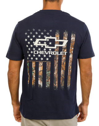 Thumbnail 1: Buckhorn River Men's Chevy Camo Flag T-Shirt 