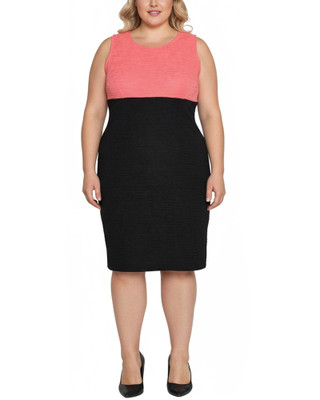 Thumbnail 3: Ny Collection Plus 2 Pc. Ponte Cropped Jacket & Dress Set 