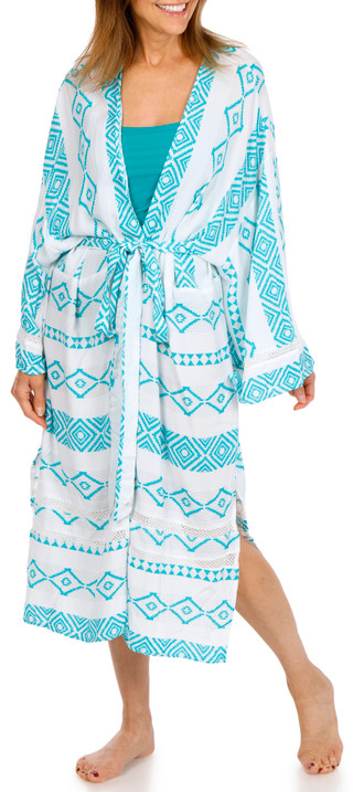 Thumbnail 1: SURF GYPSY Women's Kimono Swim Cover-Up 