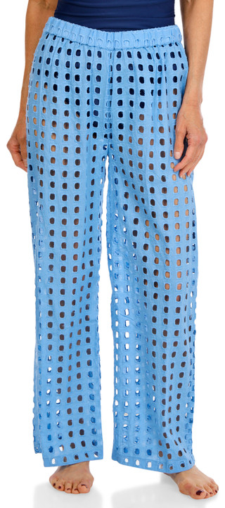 Thumbnail 1: SURF GYPSY Women's Box Eyelet Swim Cover-Up Pants 