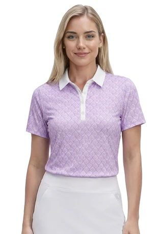 Thumbnail 1: IZOD Women's Active Mini Tulip Ally Polo Top 