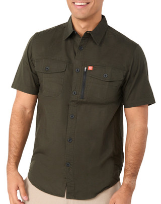 Thumbnail 1: American Outdoor Men's Short Sleeve Button Down Shirt 