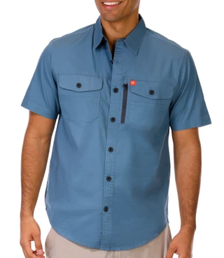 Thumbnail 1: American Outdoor Men's Short Sleeve Button Down Shirt 