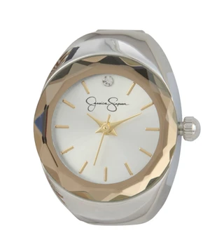 Thumbnail 2: Jessica Simpson Boxed 2-Tone Round Dial Ring Watch  