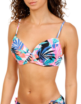 Thumbnail 5: RAISINS Juniors Tropical Bikini Top 