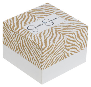 Thumbnail 3: Jessica Simpson Gold Pave Boxed Ring Watch 