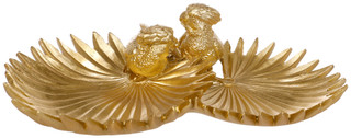 Thumbnail 1: Galt International Resin Bird Palm Tray 