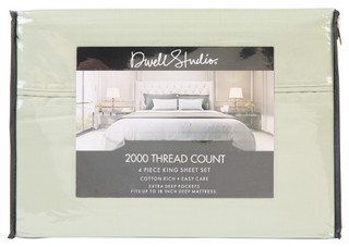 Thumbnail 1: DWELL STUDIO King Size 4 Pc Sheet Set 