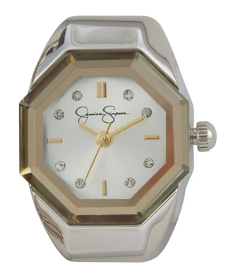 Thumbnail 2: Jessica Simpson Hex Dial Boxed Ring Watch 