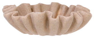 Thumbnail 2: THREE HANDS CORP. 12 in Resin Scallop Bowl Home Accent 