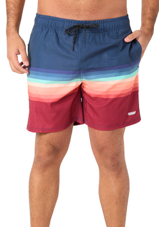 Thumbnail 1: In Gear Men's Ombre Stripe Volley Shorts 