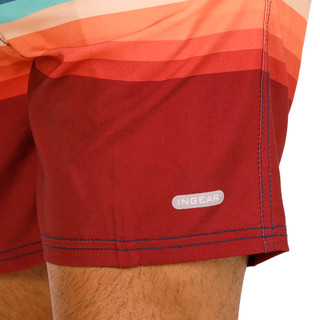 Thumbnail 4: In Gear Men's Ombre Stripe Volley Shorts 