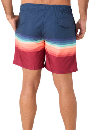 Thumbnail 2: In Gear Men's Ombre Stripe Volley Shorts 
