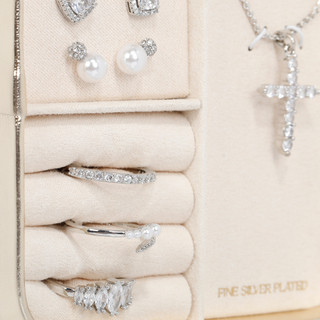Thumbnail 2: NES GROUP Silver Plated 7 Pc Jewelry Set 