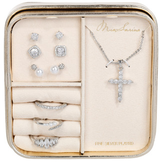 Thumbnail 1: NES GROUP Silver Plated 7 Pc Jewelry Set 