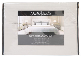 Thumbnail 1: DWELL STUDIO King Size 4 Pc Sheet Set 