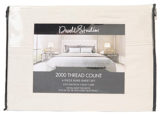 Thumbnail 1: DWELL STUDIO King Size 4 Pc Sheet Set 