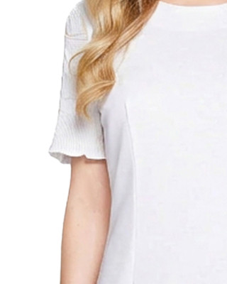Thumbnail 3: Ny Collection Women's Solid Slim Plisse Pleated Sleeve Dress 